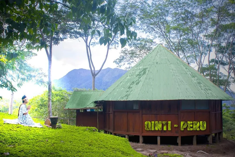 The Qinty Wasi retreat center in the rainforest of Tarapoto, Peru